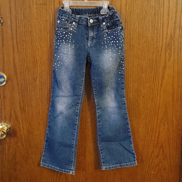 Rhinestone flare jeans - Picture 1 of 5